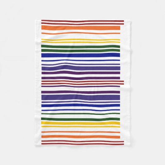 Couverture Polaire Code barre double arc-en-ciel (Devant)