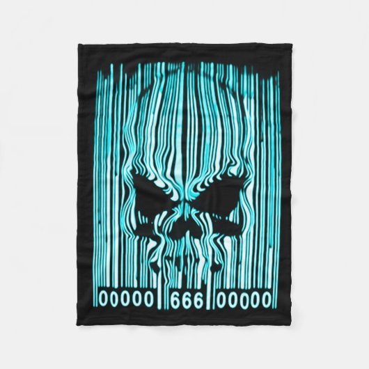 Couverture Polaire Code barres astral 666 de démon (Devant)