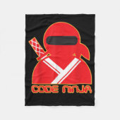 Couverture Polaire Code Ninja Computer Coding Engineer Funny Lovers (Devant)