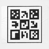 Couverture Polaire code qr (Devant (Horizontal))