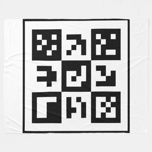 Couverture Polaire code qr (Devant (Horizontal))