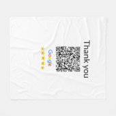 Couverture Polaire Code QR minimal simple ajouter un logo scanner le (Devant (Horizontal))