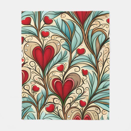 Couverture Polaire Coeur (Devant)