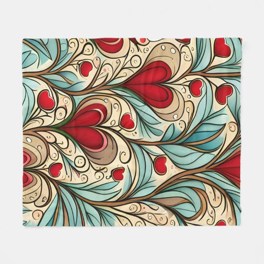 Couverture Polaire Coeur (Devant (Horizontal))