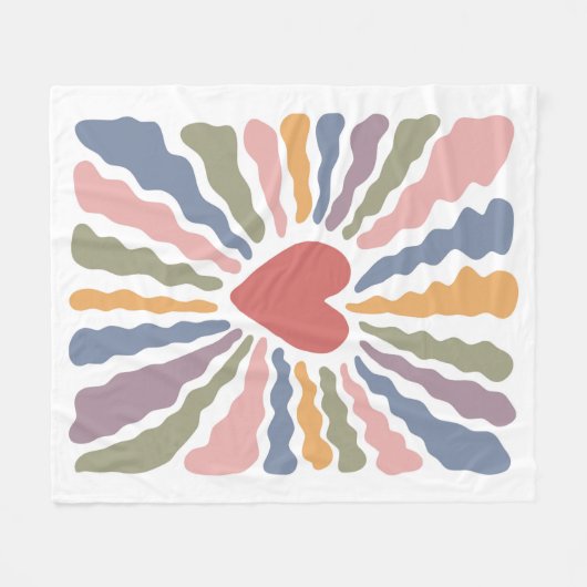 Couverture Polaire Coeur (Devant (Horizontal))