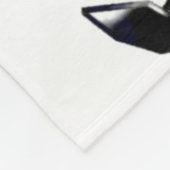 Couverture Polaire Coeur brisé version 2 rouge et noir (Coin)