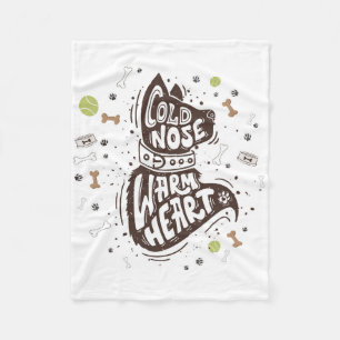 Couverture Polaire Coeur chaud de la peau froide