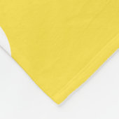 Couverture Polaire Coeur - Citron jaune et blanc (Coin)