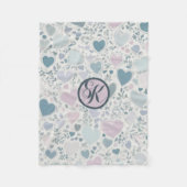 Couverture Polaire Coeur, commence et Feuille de l'âge (Devant)