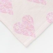 Couverture Polaire Coeur d'amour à deux tons (Coin)