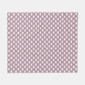 Couverture Polaire coeur d'amour rose pastel violet pois motif (Devant (Horizontal))