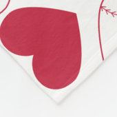 Couverture Polaire Cœur de baseball (Coin)
