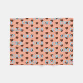 Couverture Polaire Cœur de café (Devant (Horizontal))