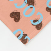 Couverture Polaire Cœur de café (Coin)