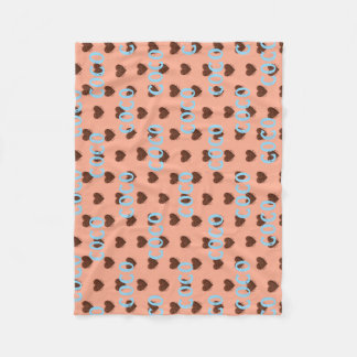 Couverture Polaire Cœur de café