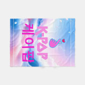 Couverture Polaire Coeur de doigt K-Pop : Montrez votre amour (Devant (Horizontal))