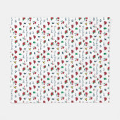 Couverture Polaire Coeur de Frida Kahlo | du Mexique (Devant (Horizontal))