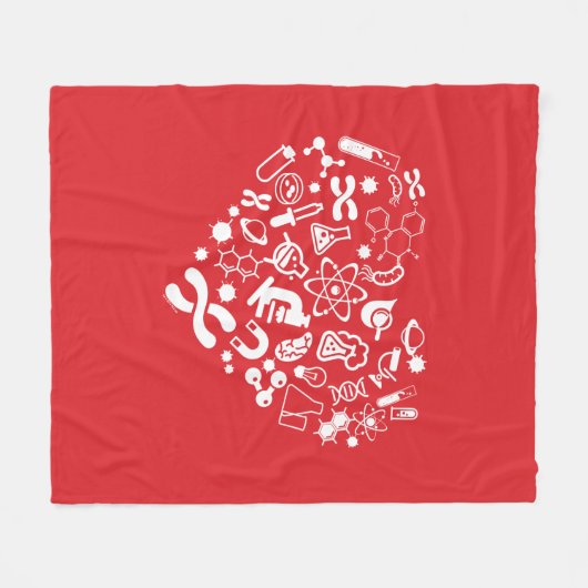 Couverture Polaire Coeur de l'espace et de la Science (Devant (Horizontal))