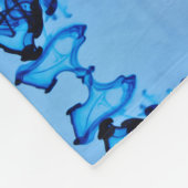 Couverture Polaire Coeur de teint bleu (Coin)