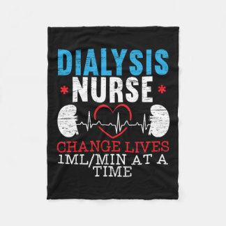 Couverture Polaire Coeur de vie infirmière