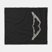 Couverture Polaire Coeur des mains osseuses actif (Devant (Horizontal))