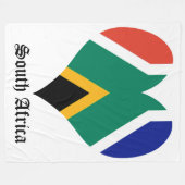 Couverture Polaire Coeur du drapeau sud-africain - Bokke (Devant (Horizontal))