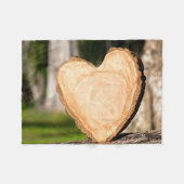 Couverture Polaire coeur en bois (Devant (Horizontal))