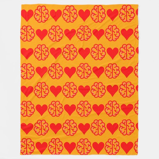Couverture Polaire Coeur et esprit (Devant)