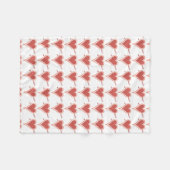 Couverture Polaire Coeur Et Flèche-Rouge (Devant (Horizontal))