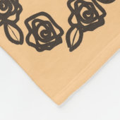 Couverture Polaire Coeur mignon Motif moderne gris foncé (Coin)