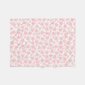 Couverture Polaire coeur Pale Pinkcute (Devant (Horizontal))