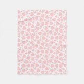 Couverture Polaire coeur Pale Pinkcute (Devant)