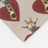 Couverture Polaire Coeur Pour Les Giraffes (Coin)