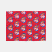 Couverture Polaire Coeur rouge avec l'espoir molleton douce Jeter la  (Devant (Horizontal))