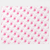 Couverture Polaire Coeurs (Devant (Horizontal))