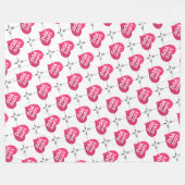 Couverture Polaire Coeurs (Devant (Horizontal))