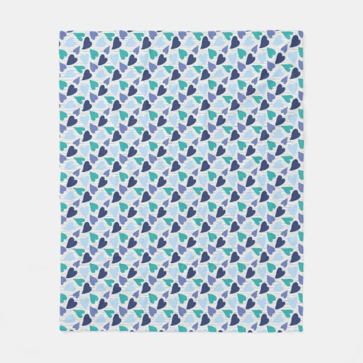 Couverture Polaire Coeurs (Devant)