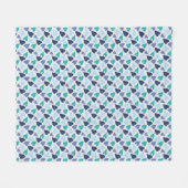 Couverture Polaire Coeurs (Devant (Horizontal))