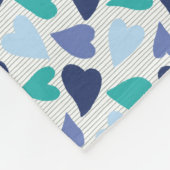 Couverture Polaire Coeurs (Coin)