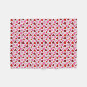 Couverture Polaire Coeurs (Devant (Horizontal))