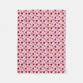 Couverture Polaire Coeurs (Devant)