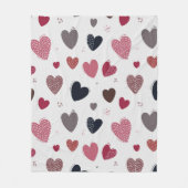 Couverture Polaire Coeurs 3 (Devant)