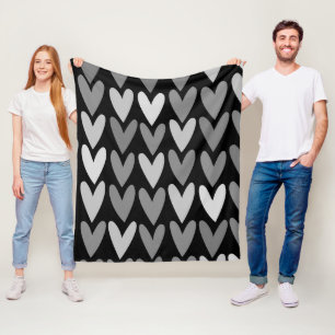 Couverture Polaire Coeurs 4