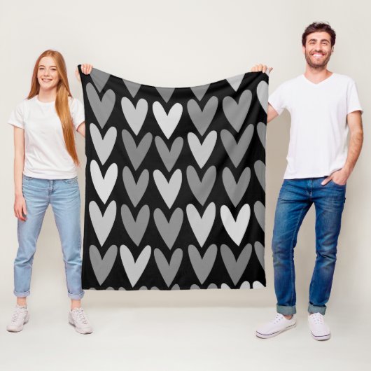 Couverture Polaire Coeurs 4 (En situation)