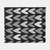 Couverture Polaire Coeurs 4 (Devant (Horizontal))