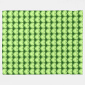 Couverture Polaire Coeurs Abstraits modernes - Vert citron vert (Devant (Horizontal))