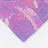 Couverture Polaire Coeurs aquarelle (Coin)