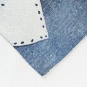 Couverture Polaire Coeurs bleu Denim (Coin)