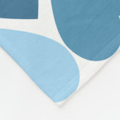 Couverture Polaire Coeurs bleus et agneau mignon (Coin)