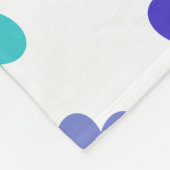 Couverture Polaire Coeurs colorés mignons (Coin)